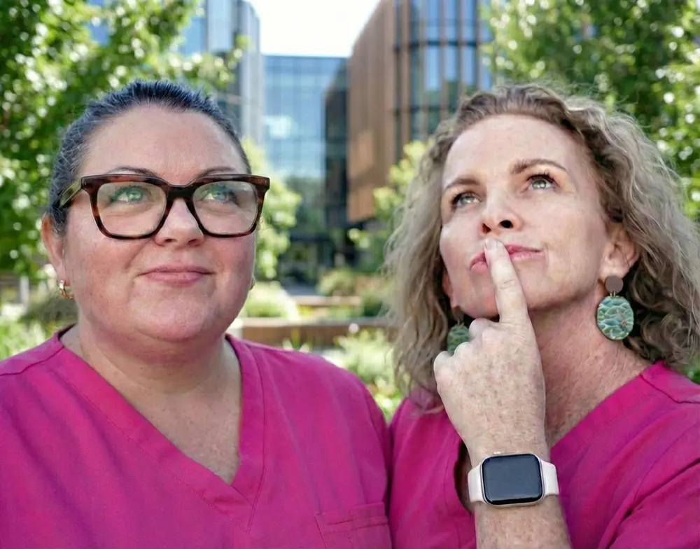 Ellen and Dee, the two registered nurses behind Elladee